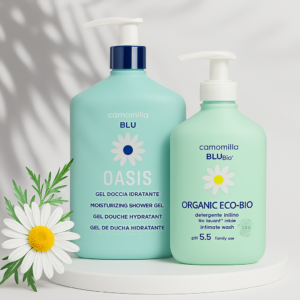 Camomilla BLU GEL DE DUȘ HIDRATANT OASIS + Camomilla BLU ORGANIC ECO-BIO, Camomilla Blu