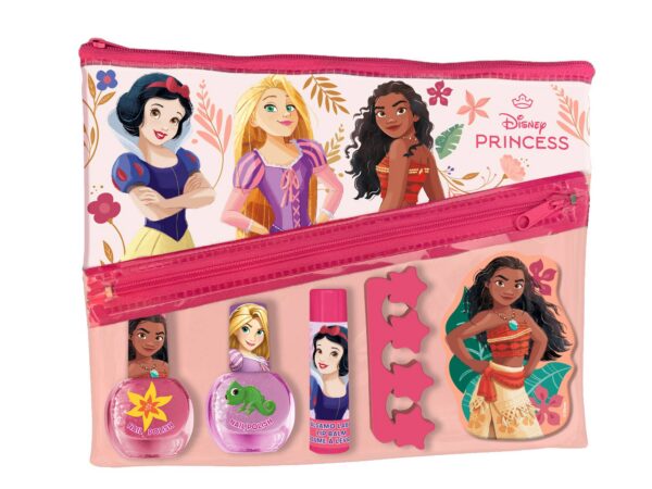 Disney Princess Set: 2 Oje+ Lipstick+ Pila De Unghii+ Separator Unghii