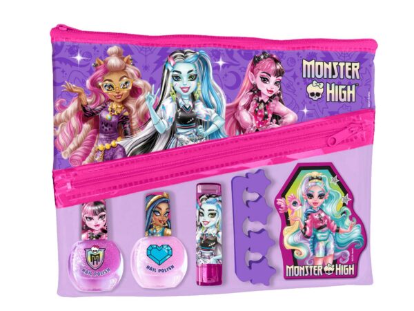 Monster High Set(2 Oje+ Lipstick+ Pila De Unghii+ Separator Unghii)