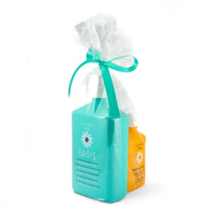Pachet PROMO Gel de dus Oasis 1L + Gel de curățarea feței + GRATUIT Gel igienă intimă Tropical Papaya