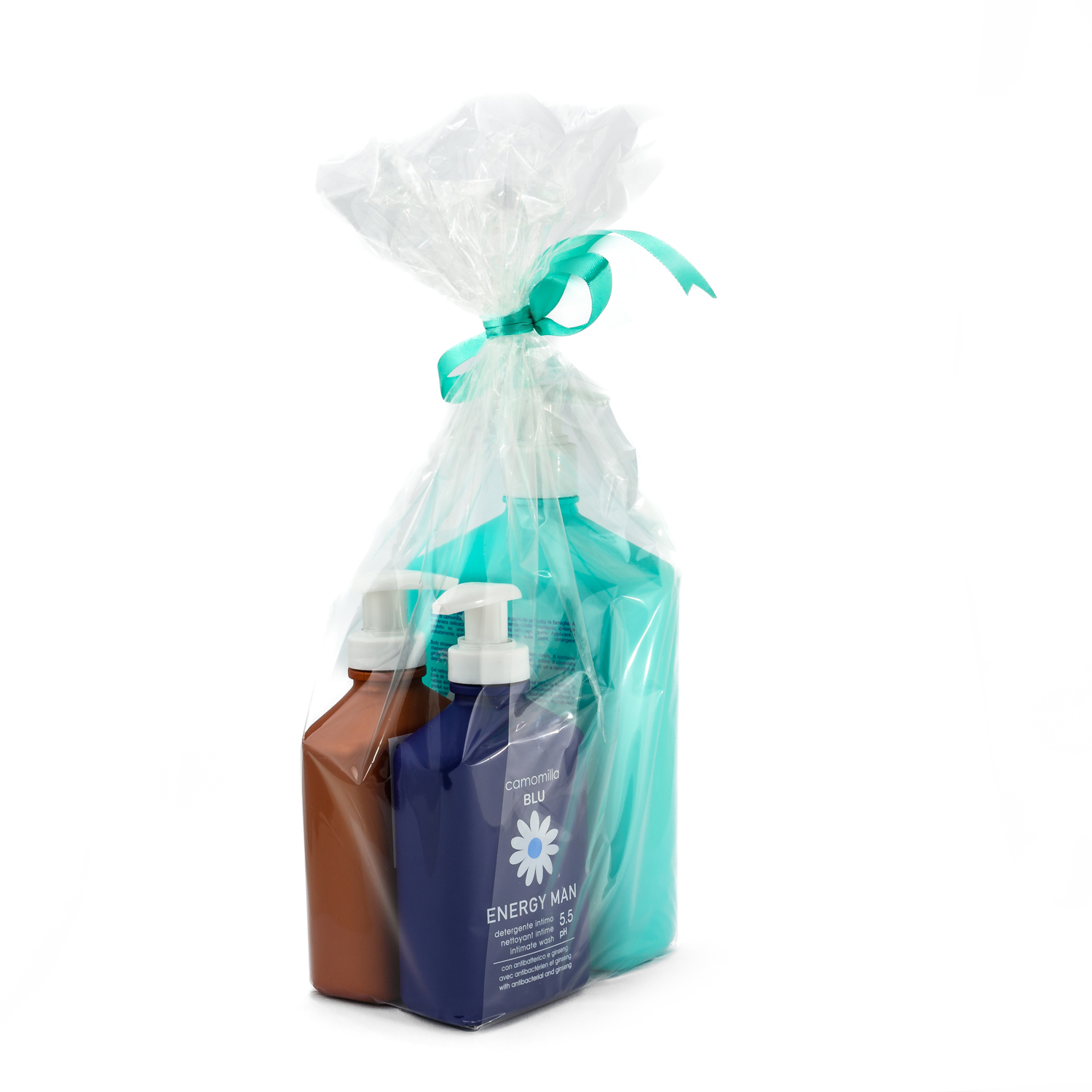 Pachet PROMO Gel de Dus Oasis 1L + Gel intim Energy Man + Gel intim Natural Coco