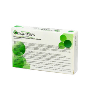 Sensidrops cu aroma de mentol si eucalipt fara zahar, 36 pastile, Sensidrops