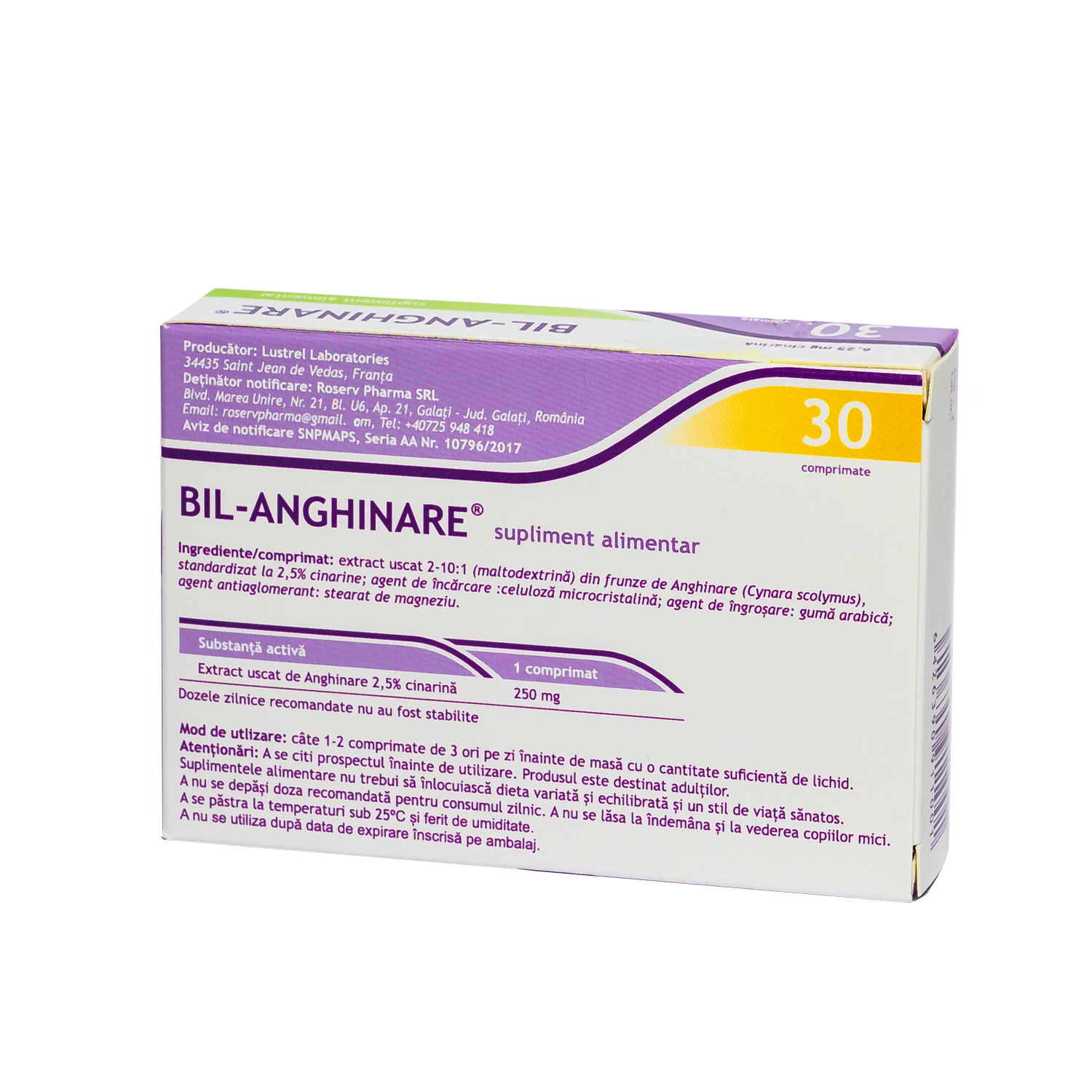 Bil Anghinare, 30 comprimate - imagine 3