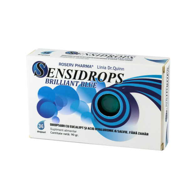 Sensidrops cu eucalipt, acid hialuronic si salvie Briliant Blue, Sensidrops