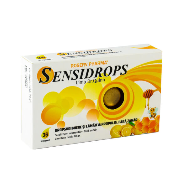 Sensidrops cu miere, lamaie si propolis, Sensidrops