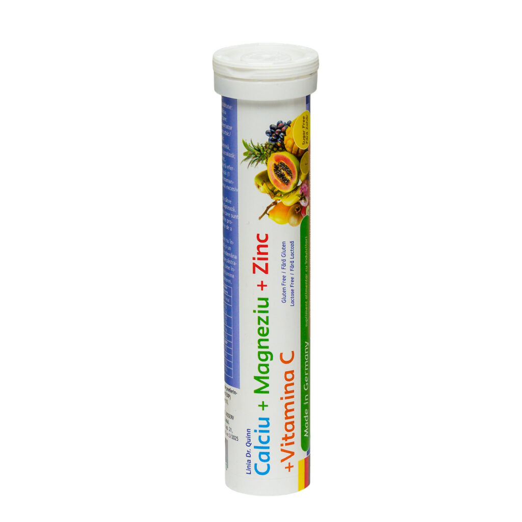 German Calciu+ Magneziu+Zinc+Vitamina C*20 tablete efervescente