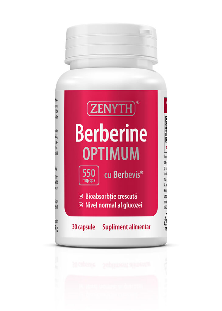 Berberina Optimum cu Berbevis® extract 550 mg, 30 capsule, Zenyth