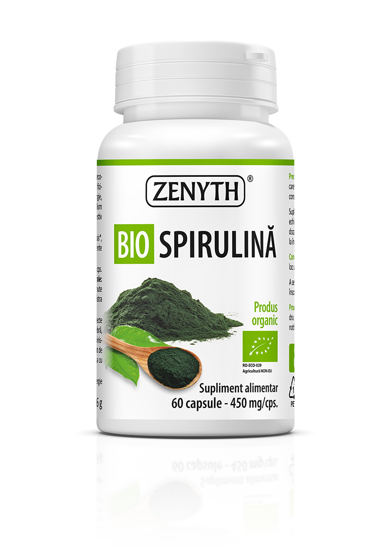 Spirulină BIO 450 mg, Zenyth