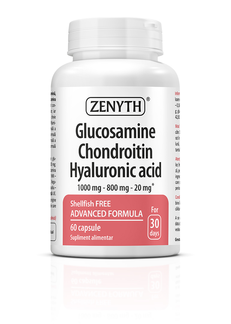 Glucozamină, Condroitină și Acid Hialuronic, Zenyth