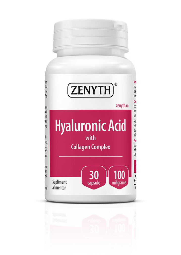 Acid hialuronic și Colagen complex, 30 capsule, Zenyth