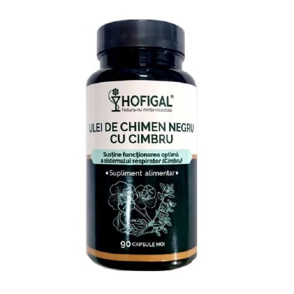 Ulei de Chimen Negru cu Cimbru , 90 cps moi, Hofigal