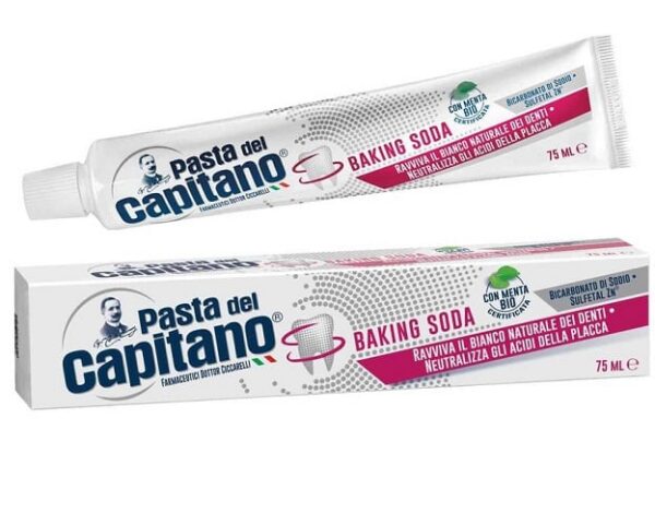 Pasta de Dinti Del Capitano Albire Naturala cu Bicarbonat de Sodiu*100ml