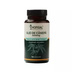 Ulei de Canepa 1000 mg, 60 cps moi, Hofigal