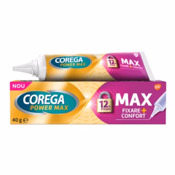 Set 2 x Crema Adeziva pentru Proteza Dentara Corega Max Fixare si Confort